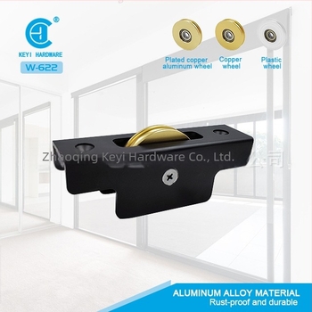 Roată pentru fereastră cu carcasa din aliaj de aluminiu, roată din cupru, nailon greu, un singur tambur — stil modern minimalist