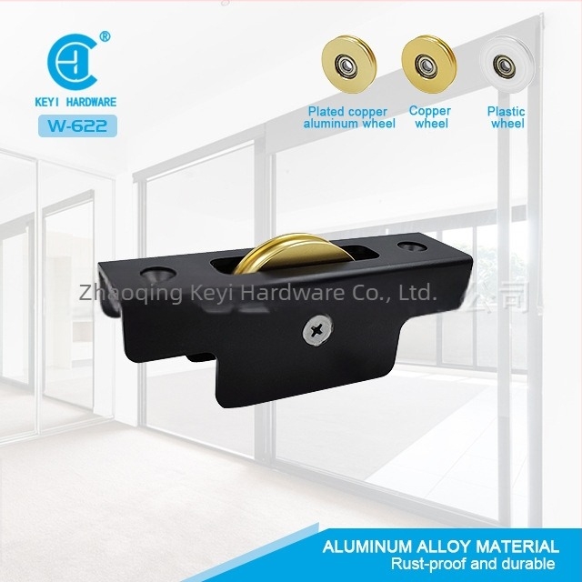 Roată pentru fereastră cu carcasa din aliaj de aluminiu, roată din cupru, nailon greu, un singur tambur — stil modern minimalist