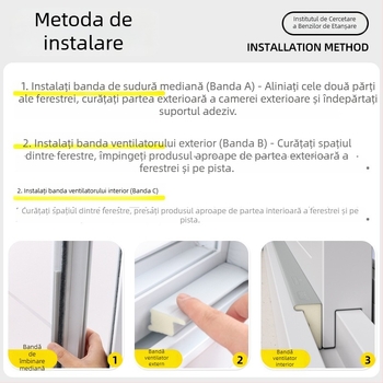 Etanșare pentru ferestre – izolare fonică, rezistență la vânt și praf, stil modern minimalist, Model: Altul