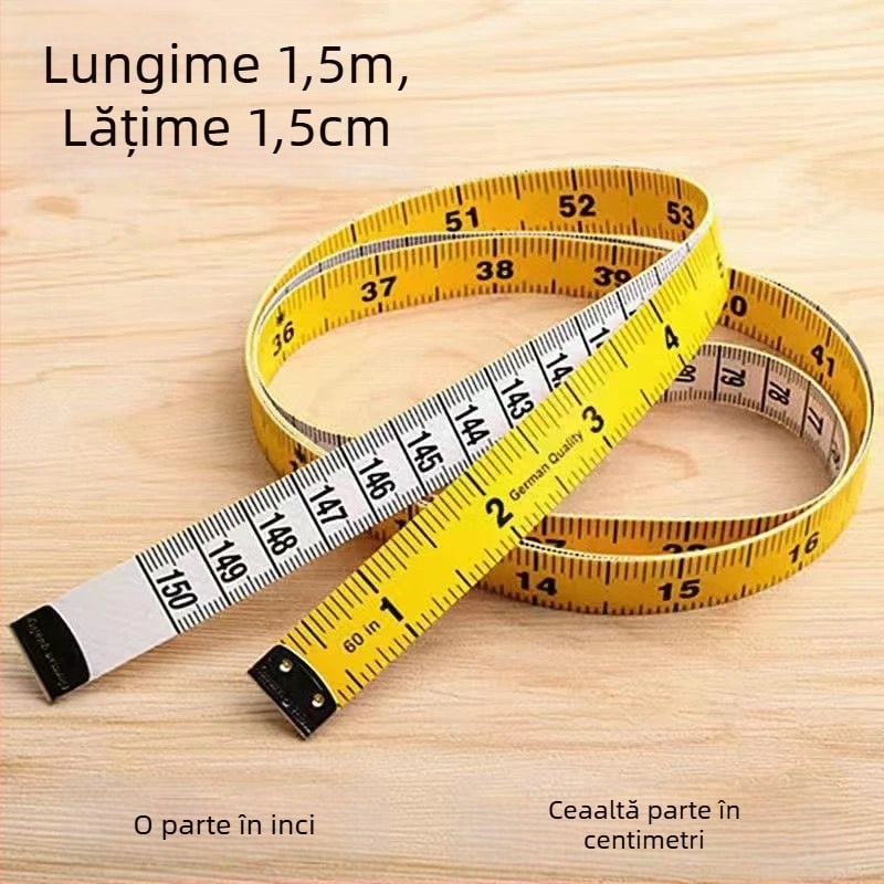Bandă de măsurat pentru haine — riglă flexibilă pentru croitorie și uz casnic; Brand Unique; Material: Alt; Model: Alt; Import: Nu; Utilizare: Alt