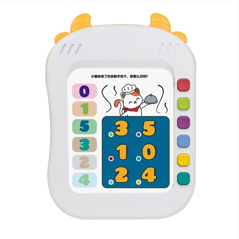 Jucărie educațională cu citire punctuală – dispozitiv inteligent de învățare timpurie cu citire vocală și antrenament pentru concentrare și logică (Categorie: dispozitiv de citire punctuală; Funcții: electric, interactiv, muzical; Material: plastic; Alimen