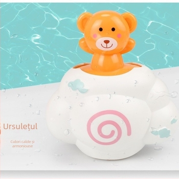 Set de jucării pentru baie cu nor și animale pentru copii 3–6 ani, din plastic, personalizare logo OEM, certificat 3C
