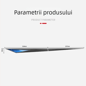 Autocolant pentru aripa și panoul lateral al mașinii – TPU, Model fibră de carbon, Montaj cu bandă adezivă, Cod produs D384