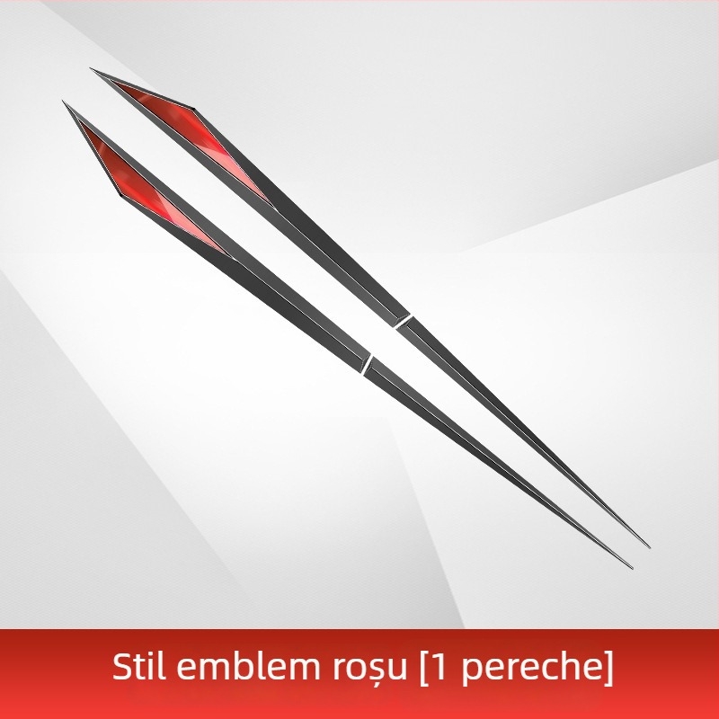 Autocolant pentru aripa și panoul lateral al mașinii – TPU, Model fibră de carbon, Montaj cu bandă adezivă, Cod produs D384
