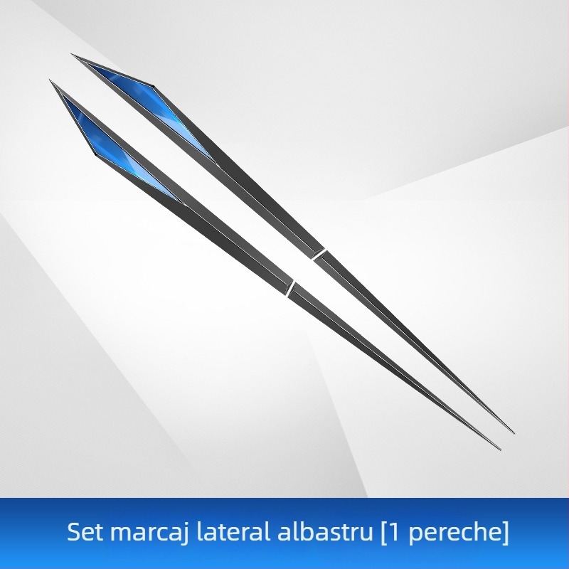Autocolant pentru aripa și panoul lateral al mașinii – TPU, Model fibră de carbon, Montaj cu bandă adezivă, Cod produs D384