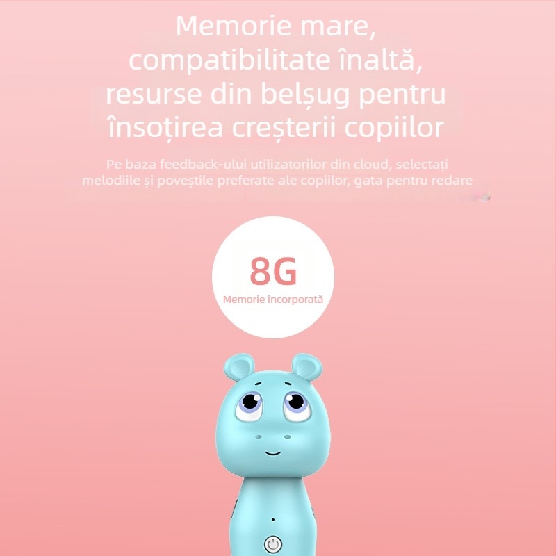 Naughty Boy stilou de citire cu puncte pentru copii – dispozitiv de citire pentru educație timpurie, 4–8 GB memorie, înregistrare, reîncărcabil, descărcare, muzică