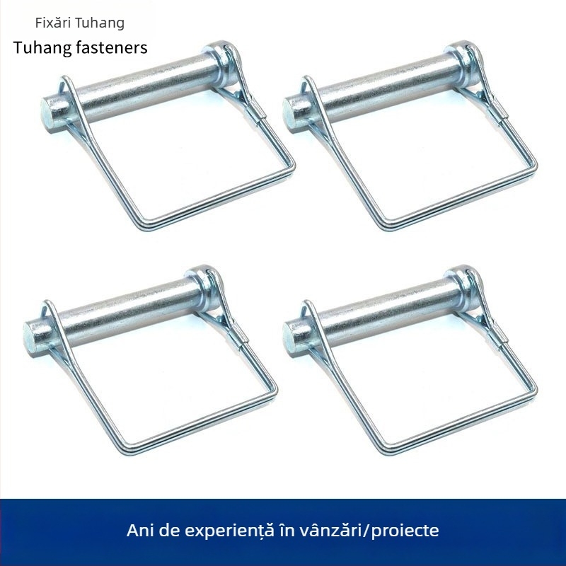 Road Trip mânere D în arc cu încuietoare, șuruburi cruciform cap rotund și cap pătrat, finisaj galvanizat lucios