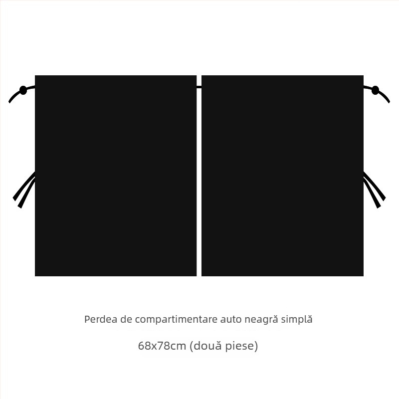 Cortină auto pentru umbrire a bebelușului cu separator față-spate – pânză de umbrire opacă, tip suspensie, model general, potrivire universală