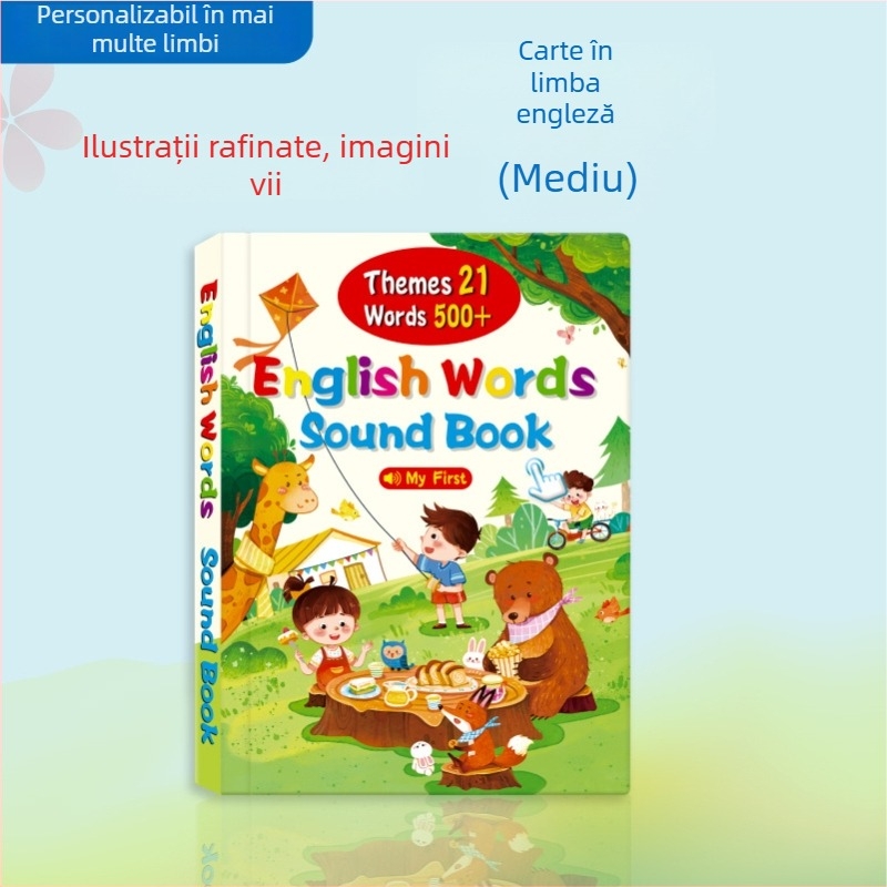 Stylus de citire pentru copii – Poveste audio interactivă pentru învățare timpurie, Plastic, Baterie Li-Ion, 4–6 ani