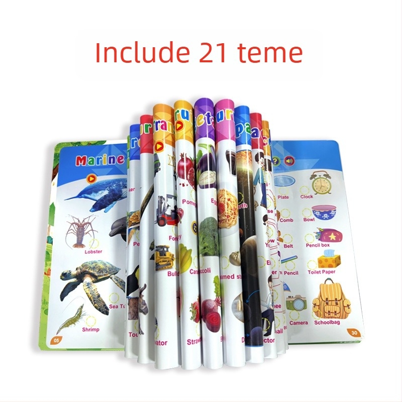 Stylus de citire pentru copii – Poveste audio interactivă pentru învățare timpurie, Plastic, Baterie Li-Ion, 4–6 ani