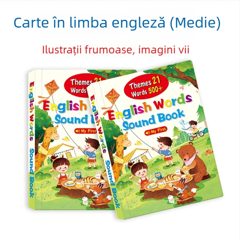 Stylus de citire pentru copii – Poveste audio interactivă pentru învățare timpurie, Plastic, Baterie Li-Ion, 4–6 ani