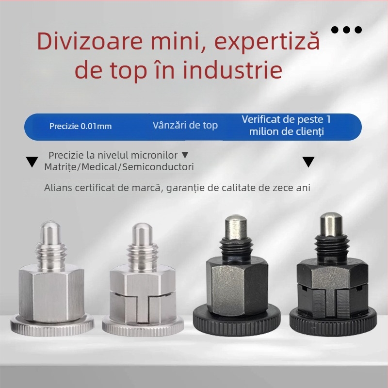 Pin mini din oțel inoxidabil, tip auto-blocare și reset, Standard GB879-86, Clasa A, Suprafață netratată