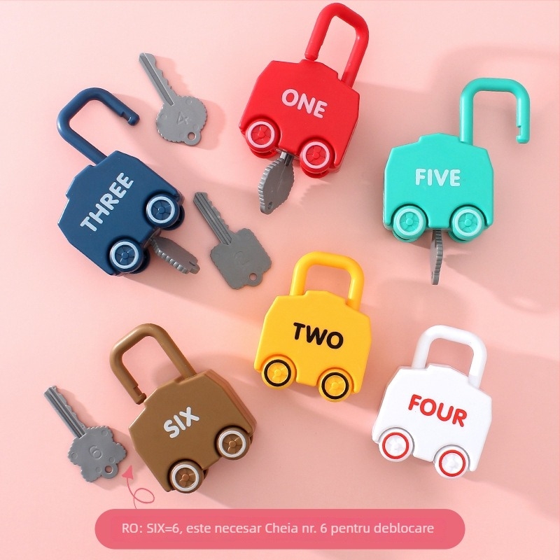 Joc-puzzle cu lacăt Kongming/Luban pentru sugari 0-3 ani, plastic, brand Le again, personalizare cu logo (OEM)