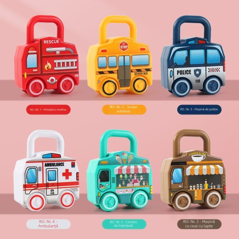 Joc-puzzle cu lacăt Kongming/Luban pentru sugari 0-3 ani, plastic, brand Le again, personalizare cu logo (OEM)