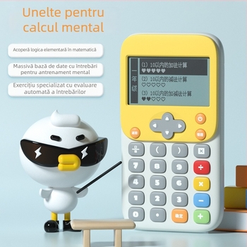 Kewuku K45-0001 – dispozitiv educațional electronic pentru copii, ABS plastic, alimentare cu baterii, calculator matematic, pentru 7–14 ani