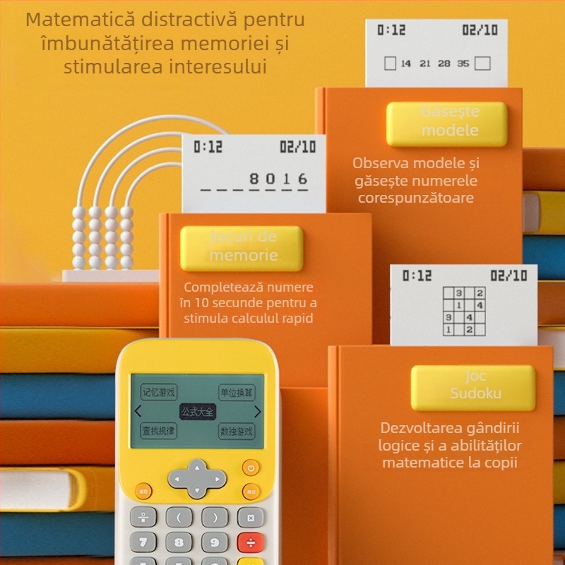 Kewuku K45-0001 – dispozitiv educațional electronic pentru copii, ABS plastic, alimentare cu baterii, calculator matematic, pentru 7–14 ani