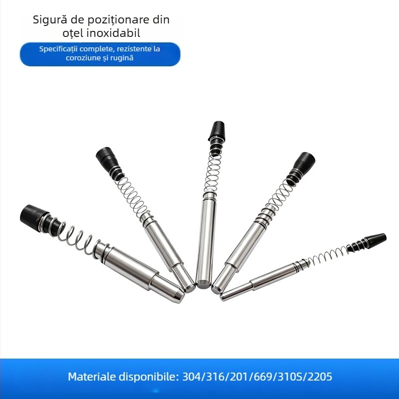 Știft elastic din oțel inoxidabil 304/316 pentru perete cortina și profil din aluminiu – suprafață lustruită, clasă 8.8