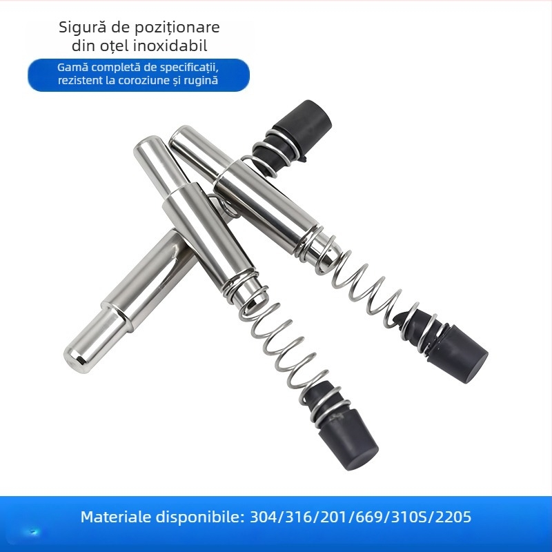 Știft elastic din oțel inoxidabil 304/316 pentru perete cortina și profil din aluminiu – suprafață lustruită, clasă 8.8
