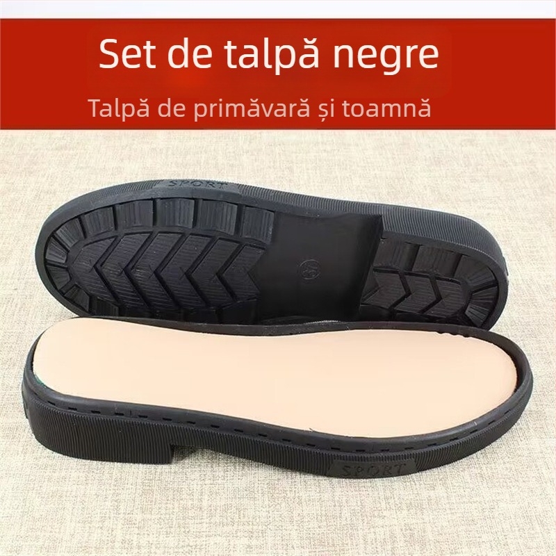 Ghete de primăvară tip Martin, partea superioară împletită manual, material din lemn, stil pentru eleganță urbană și deplasări