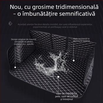 Covoraș portbagaj Toyota Levin 2014-2025, acoperire completă, impermeabil, rezistent la uzură, PVC