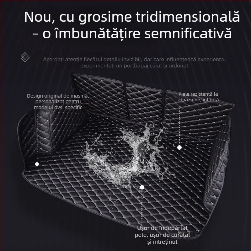 Covoraș portbagaj Toyota Levin 2014-2025, acoperire completă, impermeabil, rezistent la uzură, PVC