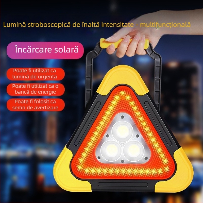 Semn de avertizare rutier ABS, model reflectorizant, 5V, pentru uz auto