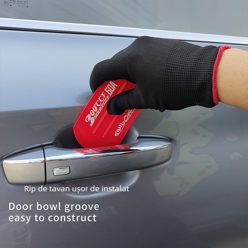 Răzuitor pentru folie auto – Poligon pentru tăierea pe margine, Unealtă multifuncțională pentru schimbarea culorii, Racletă din plastic; Brand: Qili Its Power; Potrivit pentru toate modelele; Personalizare disponibilă