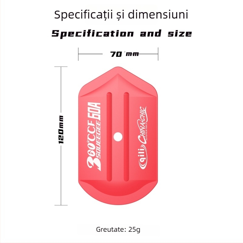 Răzuitor pentru folie auto – Poligon pentru tăierea pe margine, Unealtă multifuncțională pentru schimbarea culorii, Racletă din plastic; Brand: Qili Its Power; Potrivit pentru toate modelele; Personalizare disponibilă