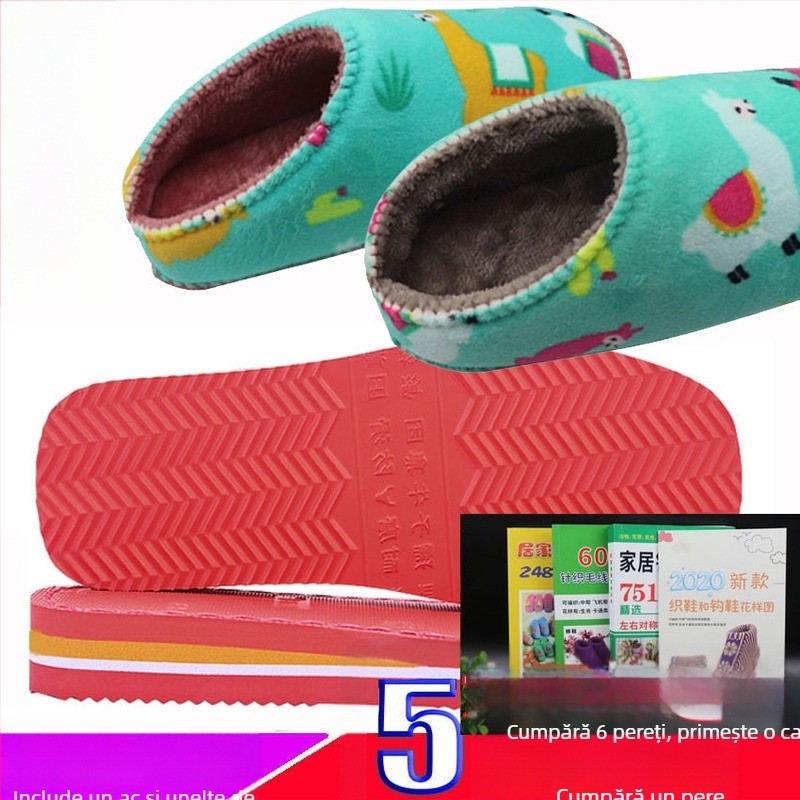Material pentru încălțăminte din cauciuc, talpă antiderapantă și partea superioară din burete de flanel; compatibil cu modele joase, medii și înalte; lucrat manual; potrivit pentru toate sezoanele
