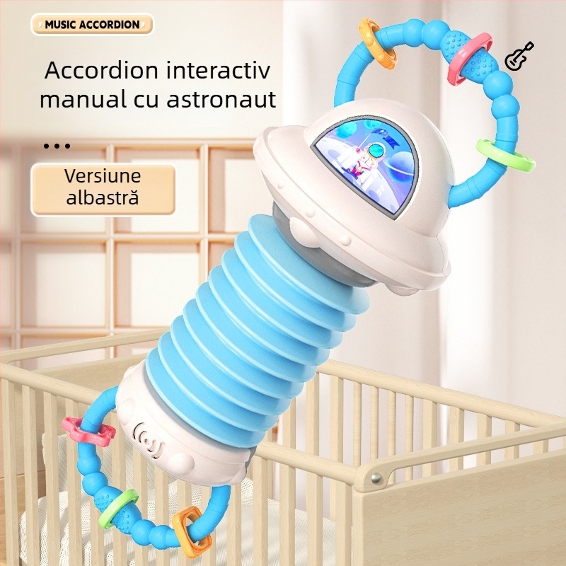 Jucărie acordeon pentru bebeluși și copii mici – Le zai, plastic, 0-3 ani, 3C certificat