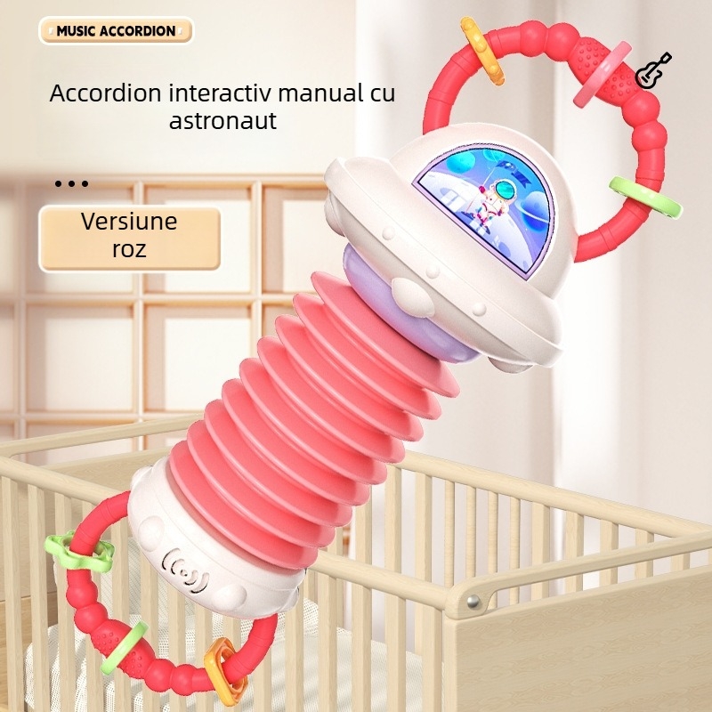 Jucărie acordeon pentru bebeluși și copii mici – Le zai, plastic, 0-3 ani, 3C certificat
