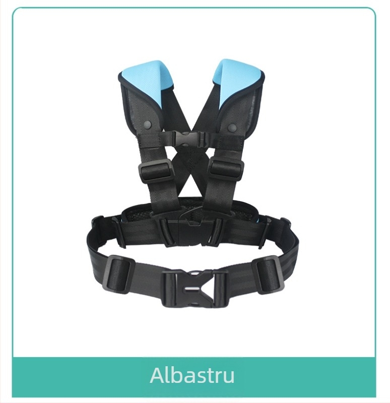 Vestă de siguranță pentru copii pentru ciclism - material poliester, proiectată pentru siguranța copiilor în timpul mersului.