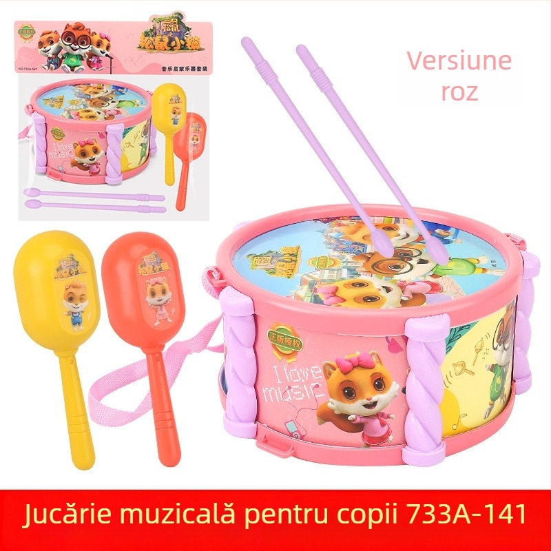 Set de percuție pentru copii – plastic, pentru 4–6 ani, certificat 3C (cod 2017152203017557)
