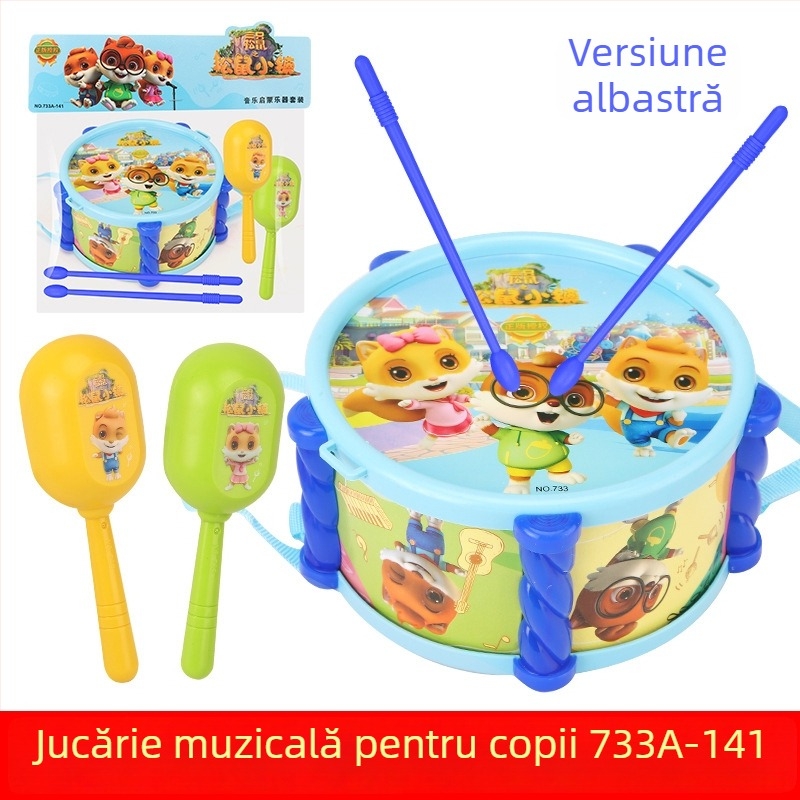 Set de percuție pentru copii – plastic, pentru 4–6 ani, certificat 3C (cod 2017152203017557)