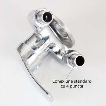 Mixer de duș triunghiular, montaj pe suprafață, duș montat pe suprafață, robinet de duș, presiune de lucru 0.8