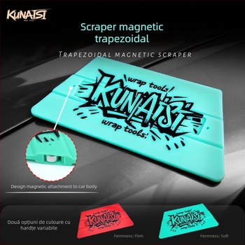 KNS Racletă pentru film auto cu lamă dublă și atașare magnetică — Material TPEE, Model KNS