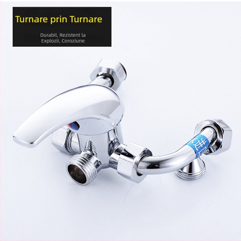 Valvă de amestec montată pe suprafață, tip U, din aliaj, pentru boilere de apă (Presiune de lucru 1.0; Apă rece 5; Apă caldă 90; Debit de ieșire 230; Diametru 12)