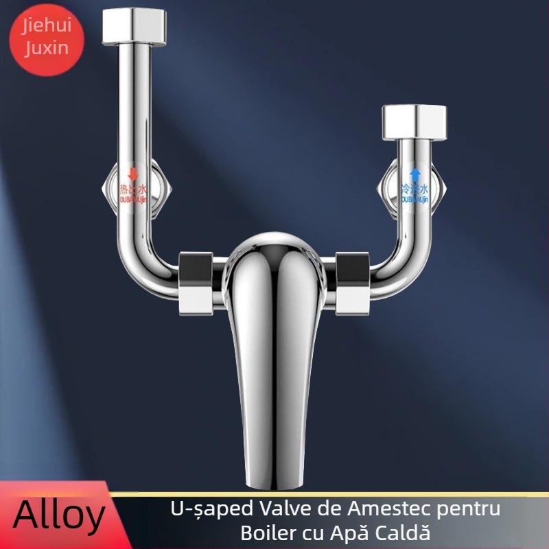 Valvă de amestec montată pe suprafață, tip U, din aliaj, pentru boilere de apă (Presiune de lucru 1.0; Apă rece 5; Apă caldă 90; Debit de ieșire 230; Diametru 12)