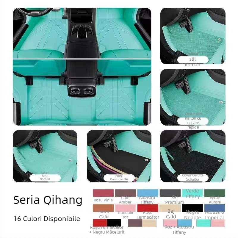 Covorașe de podea din piele pentru automobil special, Da Sheng, personalizabile, opțiuni Leather Foot Mat, Silk Loop Foot Mat, Lawn Foot Mat