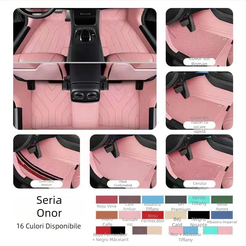 Covorașe de podea din piele pentru automobil special, Da Sheng, personalizabile, opțiuni Leather Foot Mat, Silk Loop Foot Mat, Lawn Foot Mat