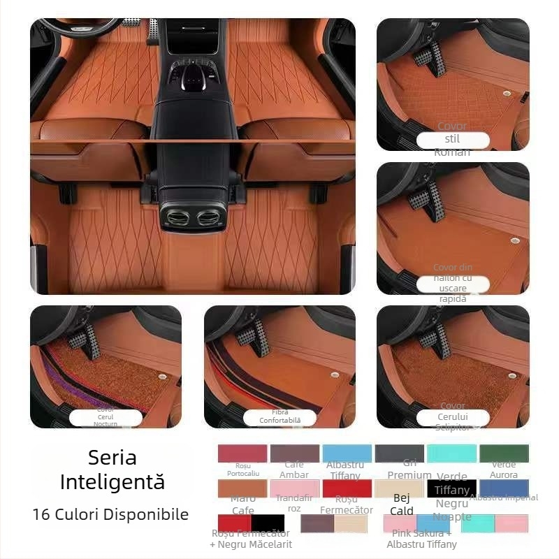 Covorașe de podea din piele pentru automobil special, Da Sheng, personalizabile, opțiuni Leather Foot Mat, Silk Loop Foot Mat, Lawn Foot Mat