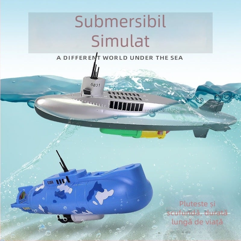Jucărie submarin electric pentru baie — material PP, funcție electrică, potrivită pentru copii 4–6 ani, certificare 3C 2022152202042364