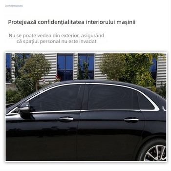 Plasă auto antițânțari, neagră, cu izolație termică și protecție solară, compatibilă cu etichete