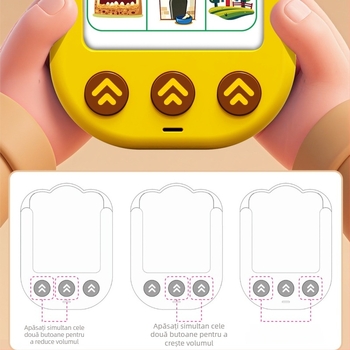 Dispozitiv educațional de învățare pentru educație timpurie, învățare bilingvă, povești audio și jocuri interactive (ABS; Alimentare: baterie uscată; Fără memorie; Pentru vârsta 4–6 ani)