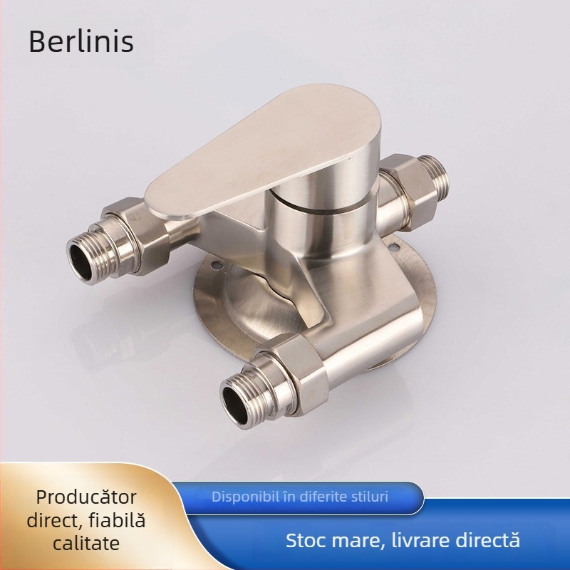 Robinet de duș montat pe perete, din oțel inoxidabil 304, model BLS1108, amestecator cu nucleu ceramic