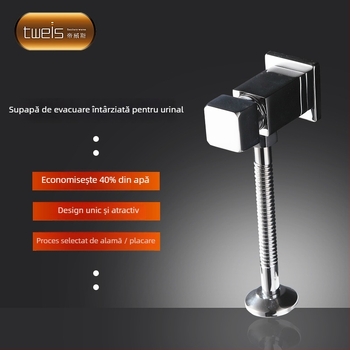 Valvă de spălare pentru urinal din cupru TWS-3007 – mecanic, ieșire G1/2, timp de spălare 10–15 s