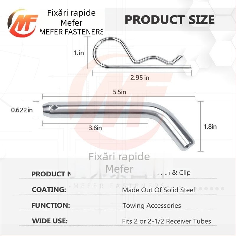 Pin braț de remorcă, galvanizat, standard GB880, universal, Mif Fasteners