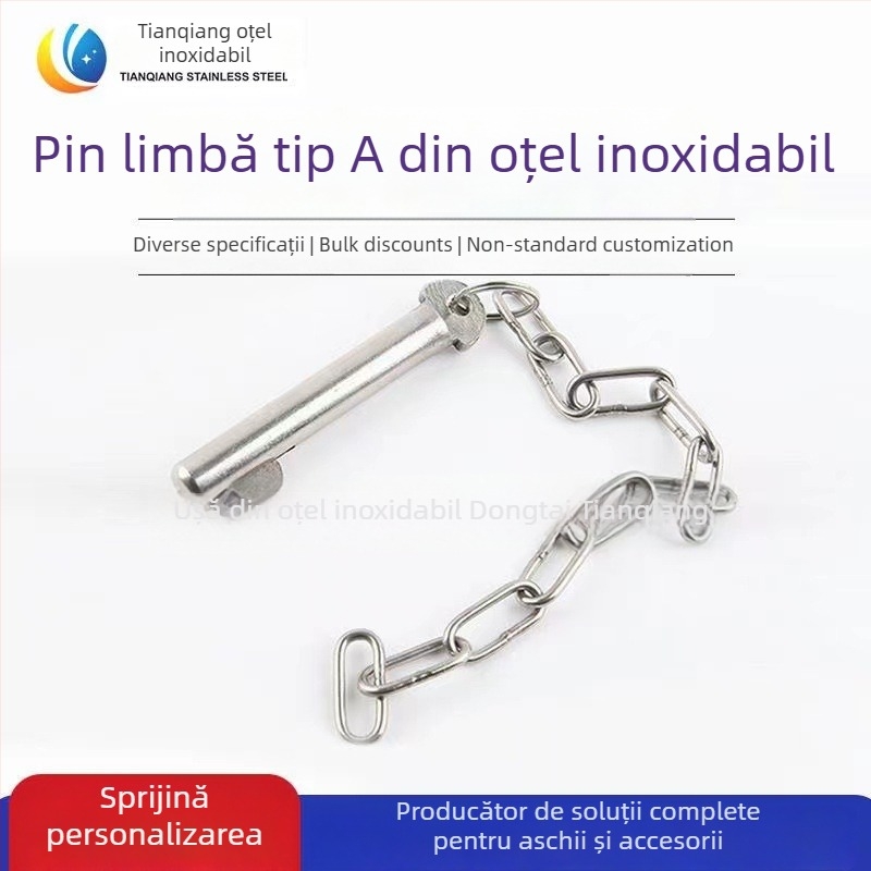 Tongue Pin din oțel inoxidabil 304, GB3473-83, tip maritim A, tratament Shock Light