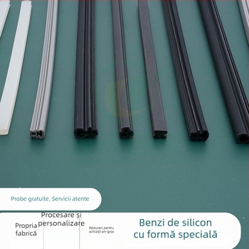 Bandă etanșare din silicon cu formă specială pentru ușile și ferestrele aparatelor; silicon de înaltă calitate alimentară; rezistență la temperaturi înalte