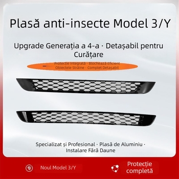 Plasă anti-țânțari pentru Tesla Model 3/Y – plasă pentru admisiunea frontală de aer și capac de protecție pentru rezervorul de apă